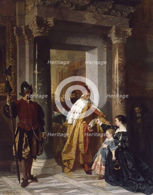 The Petition to the Doge, 1860. Creator: Carl Ludwig Friedrich Becker.