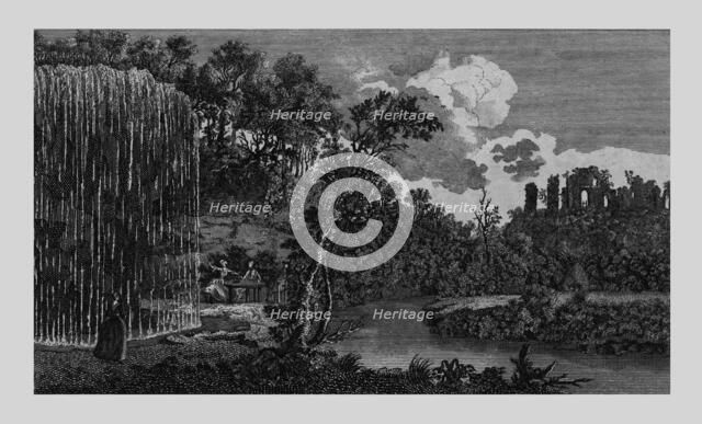 'The Petrifying or Dropping Well, and Ruins of Knaresbrough Castle in Yorkshire', 1771.  Creator: Unknown.
