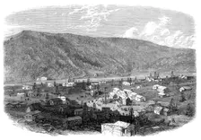 The Petroleum Oil Works at Franklin, Pennsylvania, 1864. Creator: Unknown
