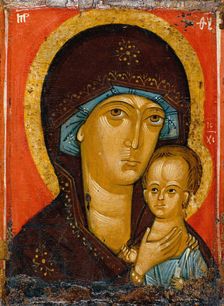 The Petrovskaya Virgin, 14th century. Creator: Russian icon