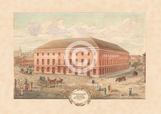 The Petrovsky Theatre in Moscow in 1780. Creator: Anonymous.