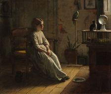 The Pets, 1856. Creator: Eastman Johnson