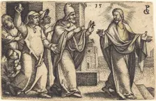 The Pharisees Wish to Stone Christ. Creator: Georg Pencz