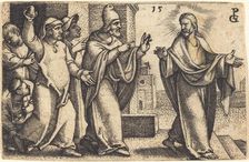 The Pharisees Wish to Stone Christ. Creator: Georg Pencz