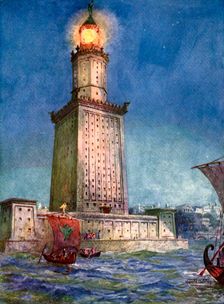 The Pharos of Alexandria, Egypt, 1933-1934