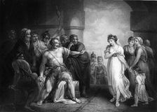 The Philistines took him, and put out his eyes mid 19th century. Creator: WH Egleton