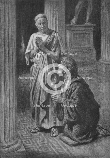 'The Philosopher and his friend at Prayer', c1917, (1917). Artist: Gunning King.