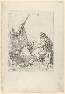 The Philosopher, from the Scherzi, ca. 1740. Creator: Giovanni Battista Tiepolo