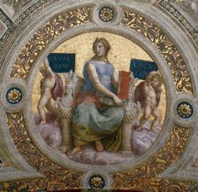 The Philosophy. (Ceiling Fresco in Stanza della Segnatura), ca 1510-1511. Creator: Raphael (Raffaello Sanzio da Urbino) (1483-1520)