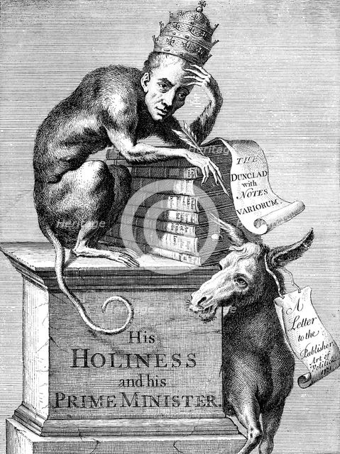 'The phiz and character of an Alexandrine hyper-critch and comentator', 1728. Artist: Unknown