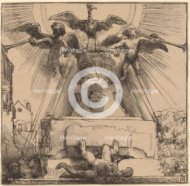 The Phoenix or the Statue Overthrown, 1658. Creator: Rembrandt Harmensz van Rijn.