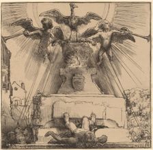 The Phoenix or the Statue Overthrown, 1658. Creator: Rembrandt Harmensz van Rijn