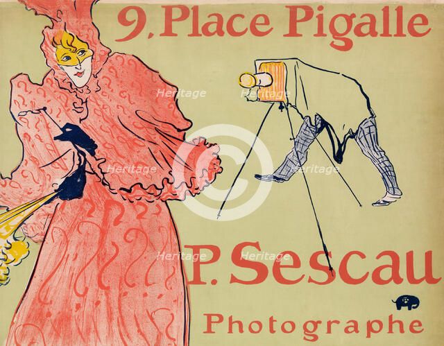 The Photographer Sescau (Le Photographe Sescau), 1894., 1894. Creator: Henri de Toulouse-Lautrec.