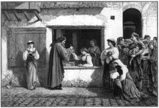 The Physician 1877. Artist: Moritz Klinkicht