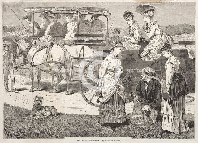 The Picnic Excursion, 1869. Creator: Winslow Homer (American, 1836-1910).
