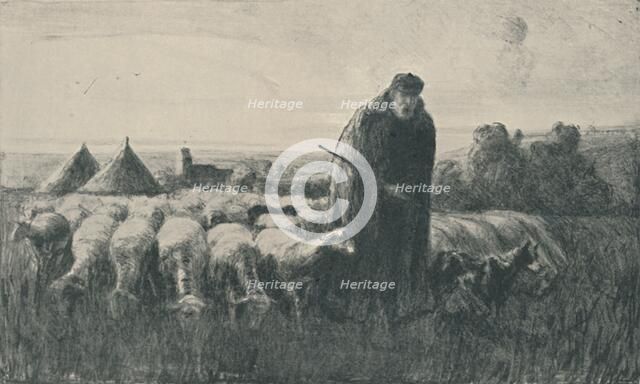 'The Picardy Shepherd', 1919. Artist: Ernest George Beach.