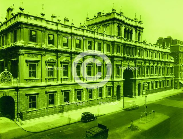 The Piccadilly front of Burlington House, 1932.  Creator: Unknown.