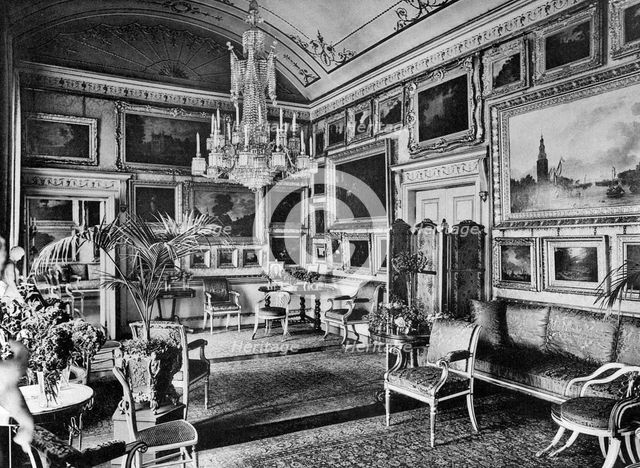 The Piccadilly Room, Apsley House, 1908.Artist: HN King