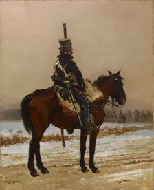 The Picket, 1875. Creator: Jean Baptiste Edouard Detaille