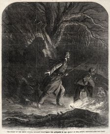 The Picket of the Tenth Indiana Regiment discovering the Approach of the Rebels.... Creator: Winslow Homer (American, 1836-1910)