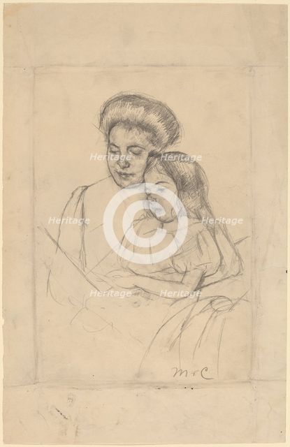 The Picture Book (No. 1), c. 1901. Creator: Mary Cassatt.
