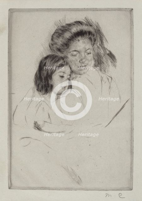 The Picture Book (No. 1), c. 1901. Creator: Mary Cassatt.