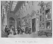 The Picture Gallery, Buckingham Palace c1841. Artist: Henry Melville