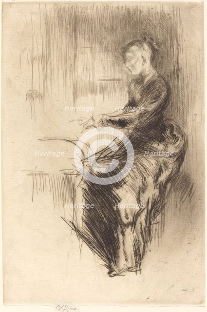The Piano, 1875. Creator: James Abbott McNeill Whistler.