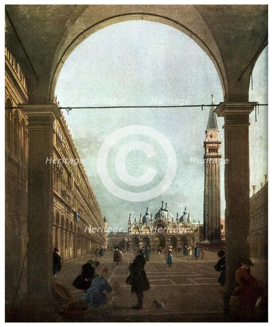 'The Piazza, Venice', c1756 (1956). Artist: Unknown
