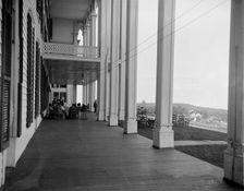 The Piazza, Hotel Kaaterskill, Catskill Mountains, N.Y., between 1900 and 1905. Creator: William H. Jackson