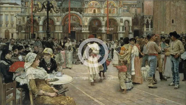 The Piazza of Saint Mark's, Venice, 1883. Creator: William Logsdail.