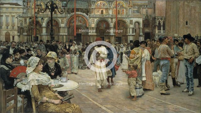 The Piazza of Saint Mark's, Venice, 1883. Creator: William Logsdail.