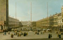 The Piazza San Marco, c1739. Creator: Canaletto