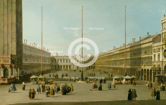 The Piazza San Marco, c1739. Creator: Canaletto.