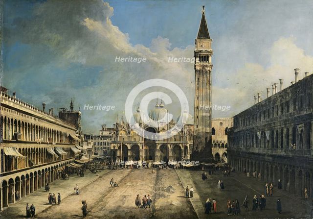The Piazza San Marco in Venice, 1723. Creator: Canaletto.