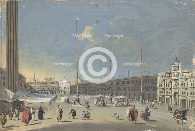 The Piazza San Marco towards San Giacomo, 1764-1835.
