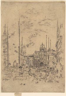 The Piazzetta, 1879-1880. Creator: James Abbott McNeill Whistler