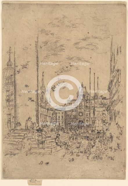 The Piazzetta, 1879-1880. Creator: James Abbott McNeill Whistler.