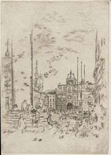 The Piazzetta, 1879-1880. Creator: James Abbott McNeill Whistler