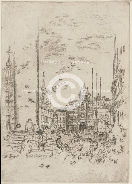 The Piazzetta, 1879-1880. Creator: James Abbott McNeill Whistler.