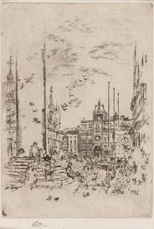 The Piazzetta, 1879-1880. Creator: James Abbott McNeill Whistler