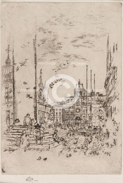 The Piazzetta, 1879-1880. Creator: James Abbott McNeill Whistler.