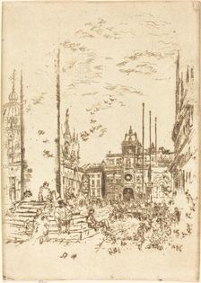 The Piazzetta, 1880. Creator: James Abbott McNeill Whistler