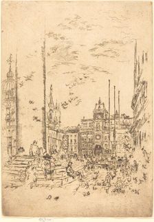 The Piazzetta, 1880. Creator: James Abbott McNeill Whistler