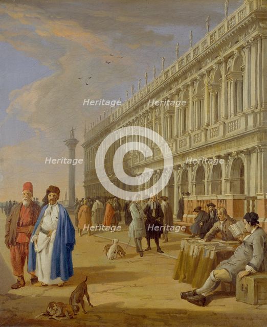 The Piazzetta, Venice, 1720-1729. Artist: Luca Carlevarijs.