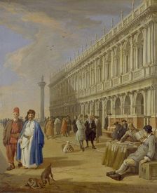 The Piazzetta, Venice, 1720-1729. Artist: Luca Carlevarijs