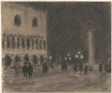 The Piazzetta, Venice, c. 1900-1920. Creator: Eugene Laurent Vail