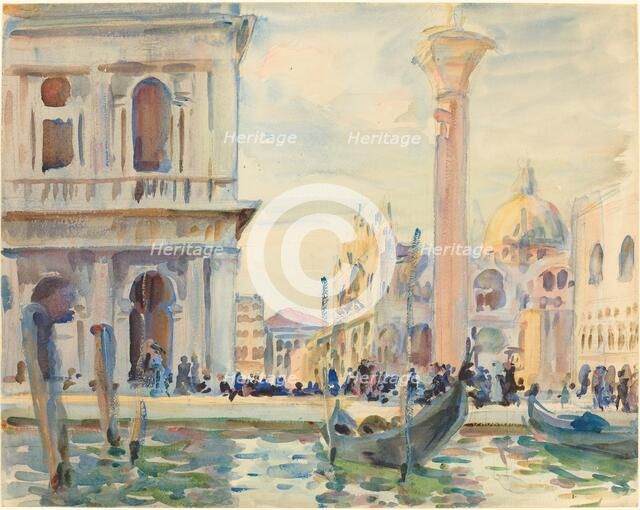 The Piazzetta, c. 1911. Creator: John Singer Sargent.