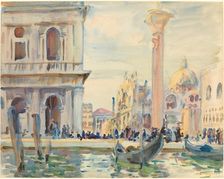 The Piazzetta, c. 1911. Creator: John Singer Sargent