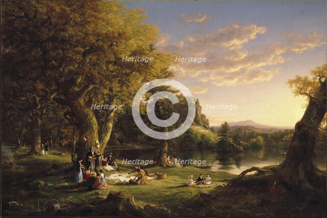 The Pic-Nic, 1846. Artist: Cole, Thomas (1801-1848)